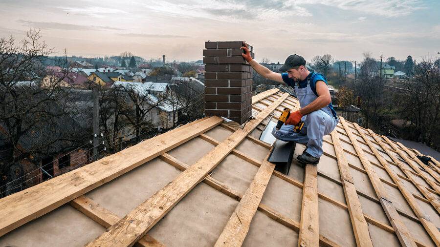 Chimney Repairs being done